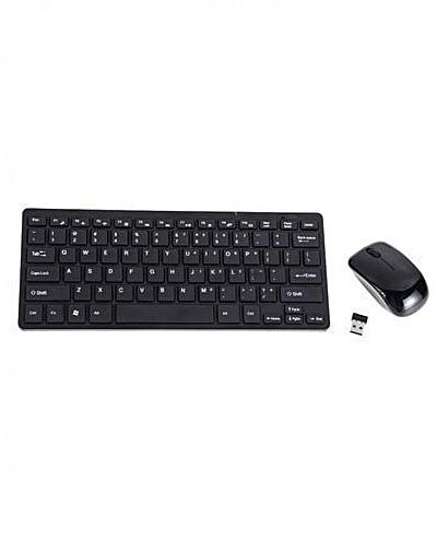 Generic Wireless Keyboard & Mouse Combo - Black