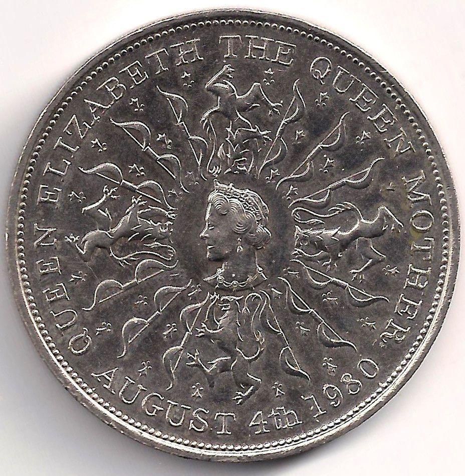 Elizabeth II New Pence Coin 1980 80th Queen Mother Birthday Copper Nickel