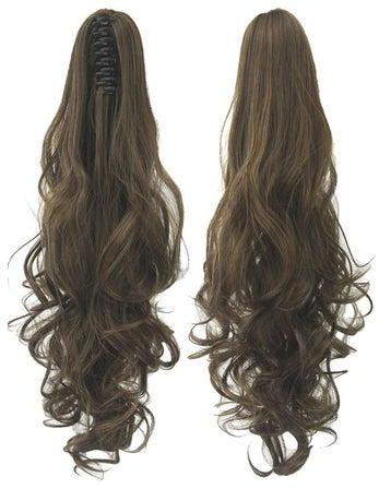 Long Curly Hair Extension Brown 24inch