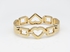 fluffy women accessories Heart Shape Bold Bracelet Of Fluffy Women's Accessories-Gold