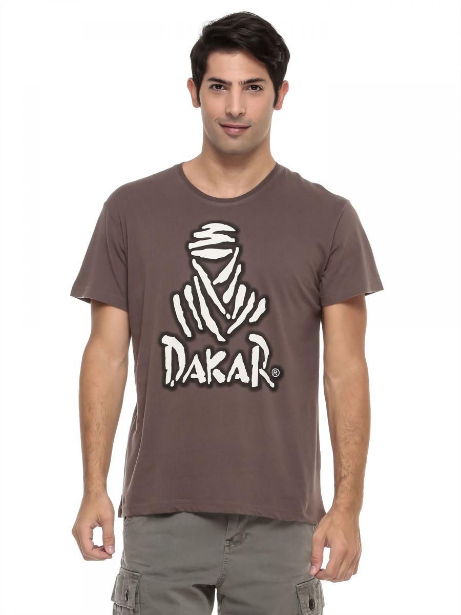 Dakar Men'S Short Sleeve Graphic Signature Print T-Shirt
