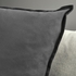 GURLI Cushion cover - dark grey 65x65 cm