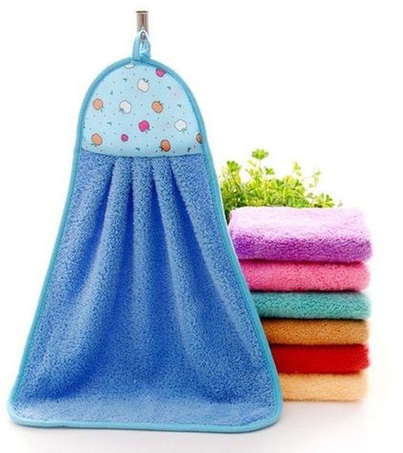 Hand Towel Plush Nursery Hanging Kitchen Bathroom Thick