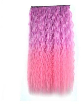 Synthetic Extension Wig Purple/Pink 60centimeter