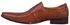 Aria Men's Closed Toe Comfy Leather Shoe - Brown