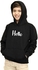 OneHand Hoodie Melton Printed Cotton For Kids - Black