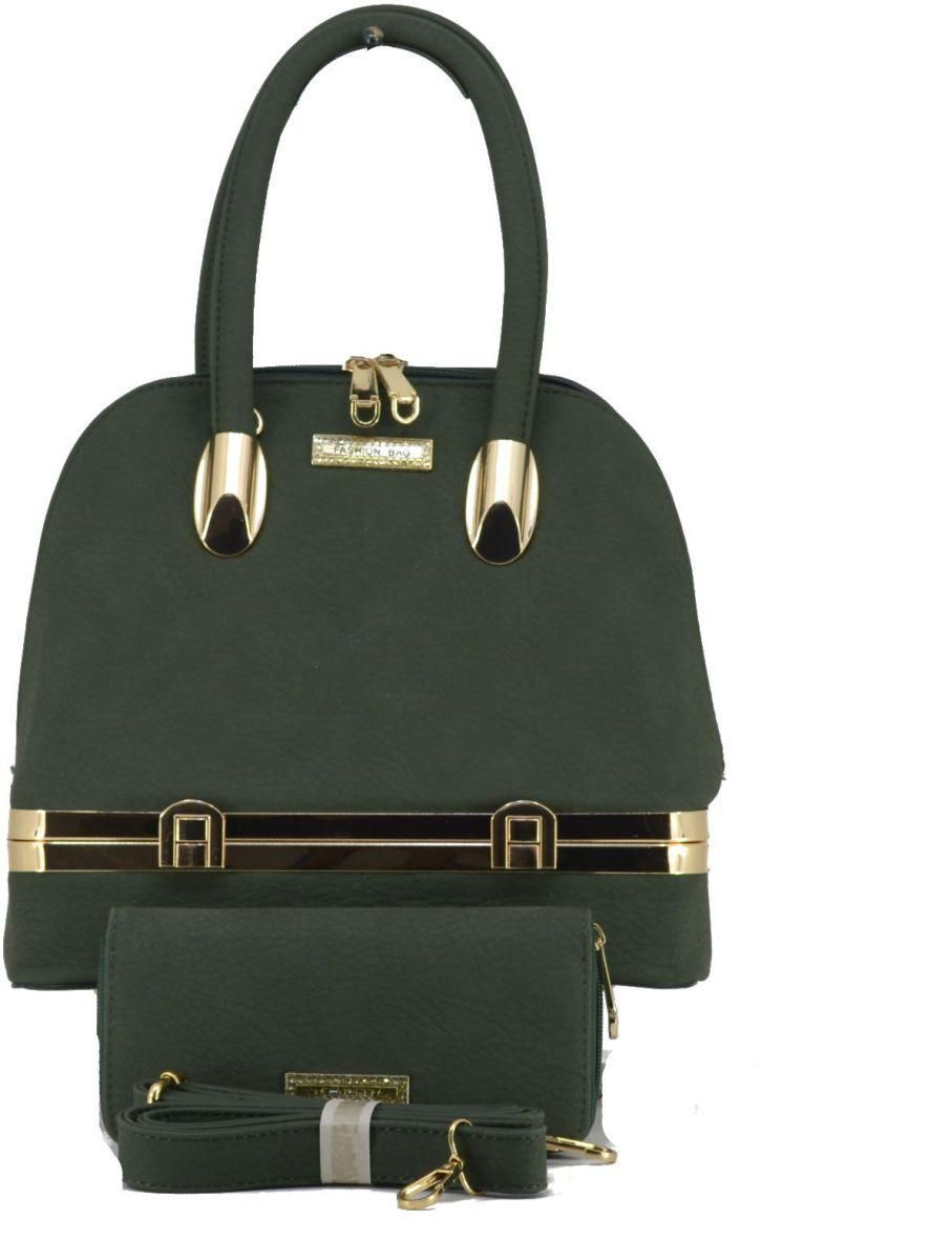Top Handle Bag For Women Green Color