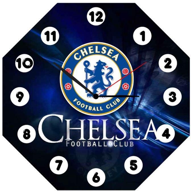 Chelsea FC 2 Custom Branded Aluminium Wall Clock