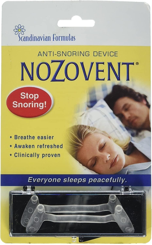 Scandinavian Formulas Nozovent Anti-Snoring Device, 2 ct (Pack of 1)