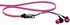 Zipper Earphones With Mic Control - Pink