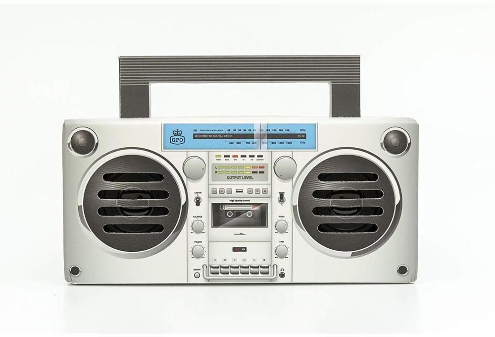 GPO Retro - Bronx Boombox Bluetooth Portable Speaker - Silver