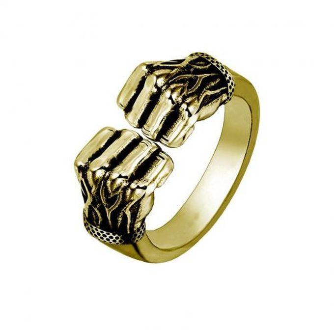 Unique Fist Gold Ring