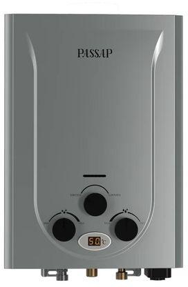 Passap 6L Silver Gas Water Heater