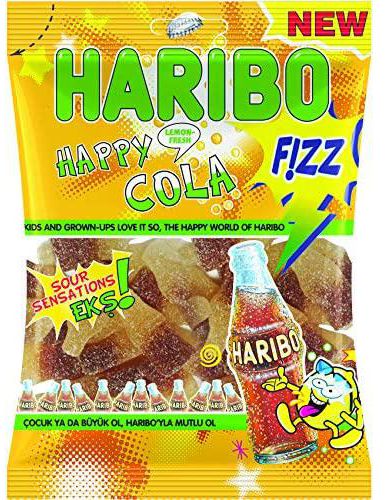 Haribo Jelly Candy Fizz Happy Cola, 160 gm