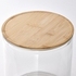 IKEA 365+ Jar with tap - bamboo/clear glass 4 l