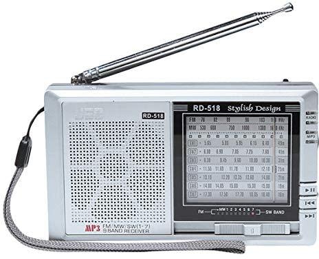 جيه اي سي راديو 9 موجات مع مشغل ام بي ثري RD-518