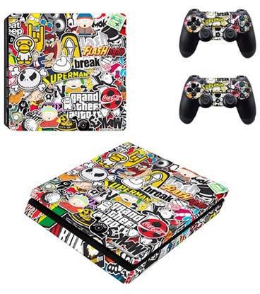 Mixed Words And Logos Skin For PlayStation 4 Slim