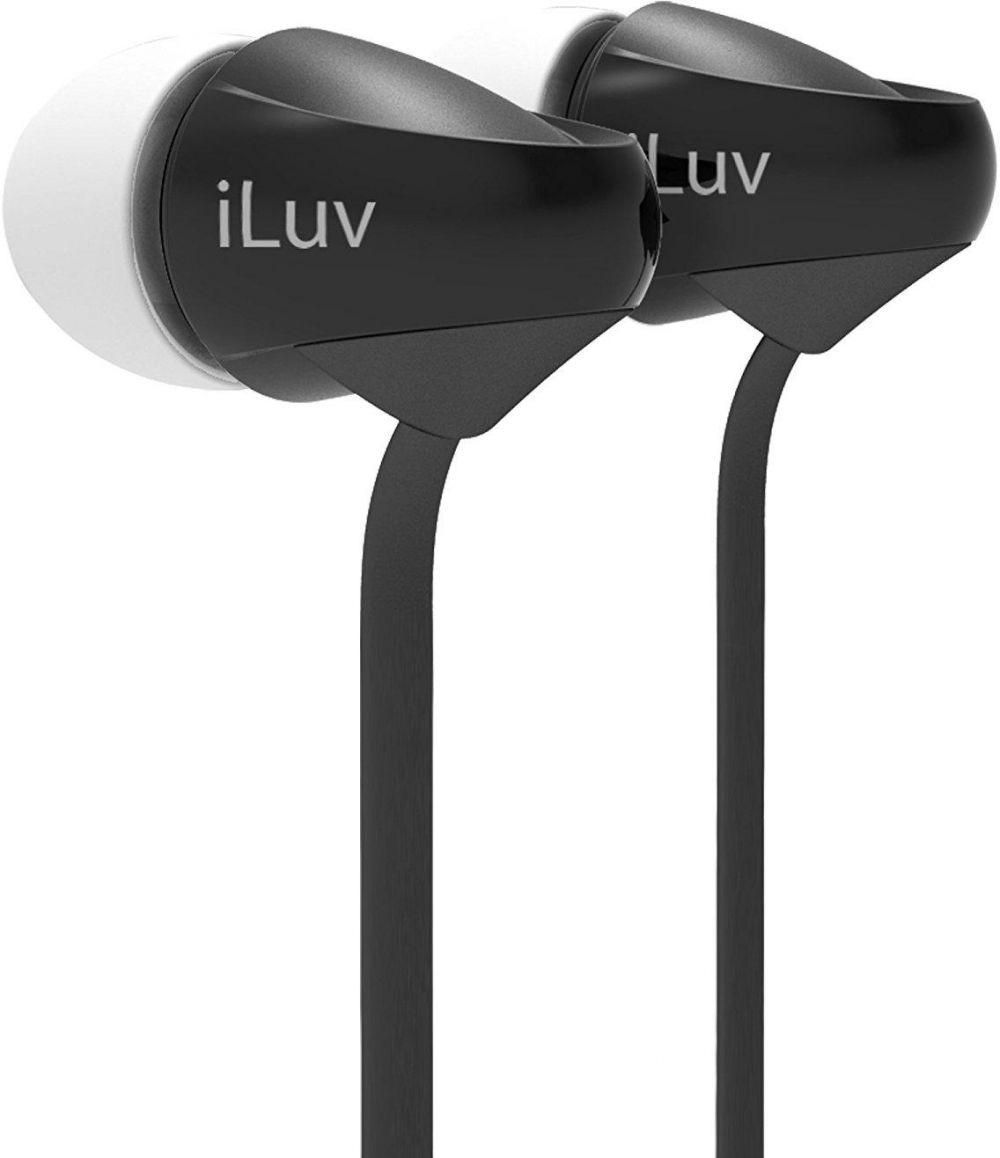ILUV PPMINTSBK Peppermint Talk In-Ear Earbuds with Microphone (Black)