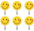 wall hanging Hook Smile Face Strong sticker 6 pcs