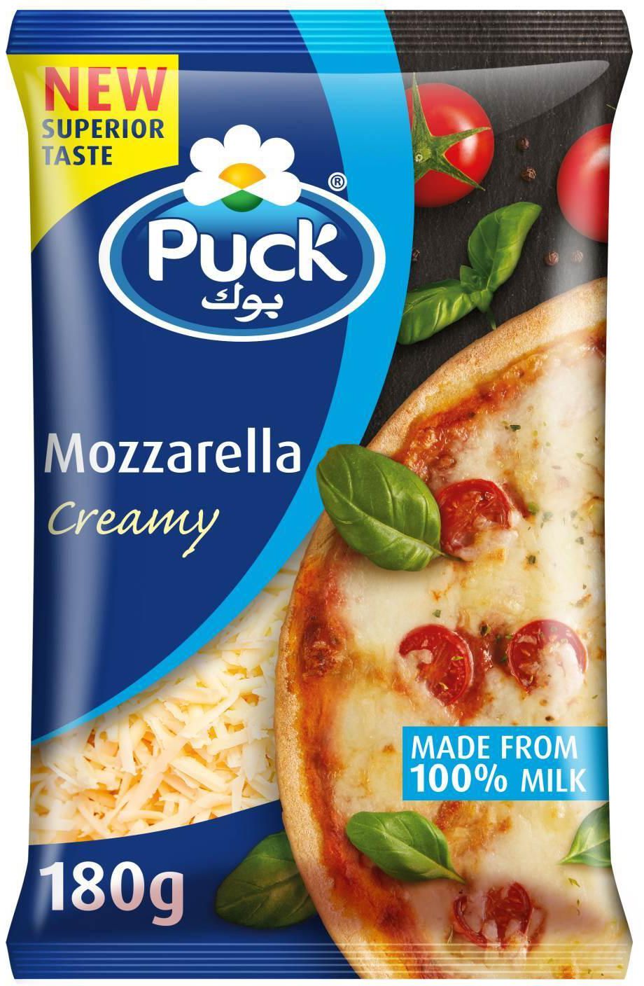 Puck Mozzarella Cheese Shredded Creamy 180g