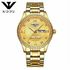 Nibosi Golden New Clock Gold Fashion Men Watch Full Gold Stainless Steel Quartz Watches Wrist Watch Wholesale NIBOSI Gold Watch Men 2315