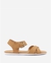Dejavu Cross Strap Sandals - Camel