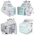7 in 1 Hydro Facial Machine Face Care Skin Spa Machine with LED Mask/7inch English LCD Display, H2O2 Water Oxygen Face Skin Spa RF Lifting Skin Management Scrubber Beauty Machine