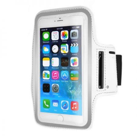 Calans Apple iPhone 6 4.7 inch Sports Running Armband Case Cover With Screen Protector - White