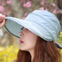 Women Girls Summer Sun Hat Fashion UV Protection Anti-Uv Visors Caps Sunscreen Folding Dome Outdoor Beach Travel Hiking Hats