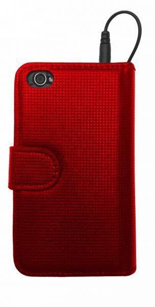 Santent mobile holster and speaker for Apple iphone 4, 4S - RED