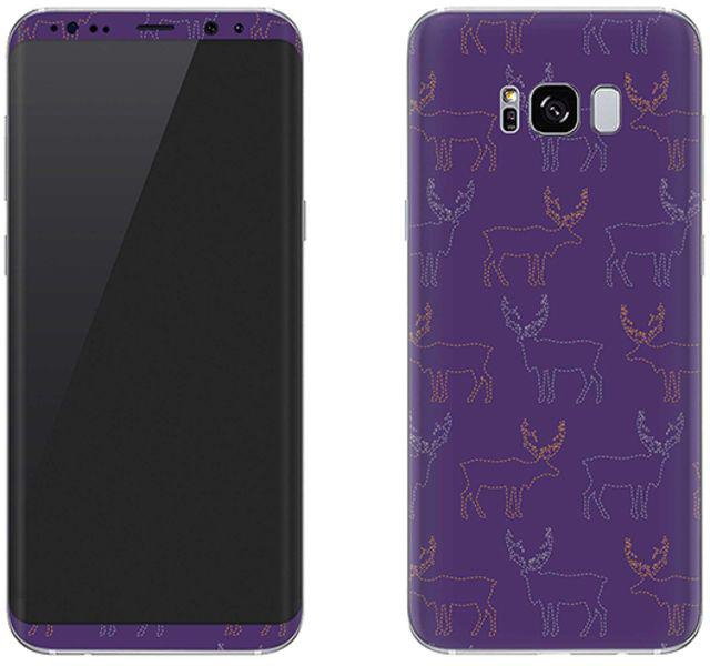 Vinyl Skin Decal For Samsung Galaxy S8 Plus Purple Moose