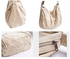 حقيبة طويلة تمر بالجسم مصنوعة من قماش مضلع، حقيبة كتف كاجوال رترو، حقيبة تسوق كبيرة للنساء