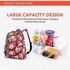 Large Capacity Floral Print Diaper Storage Bag