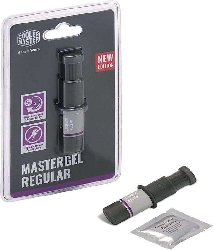 Coolermaster Cooler Master MasterGel Regular Thermal Paste Grease Compound - High Performance - Gray