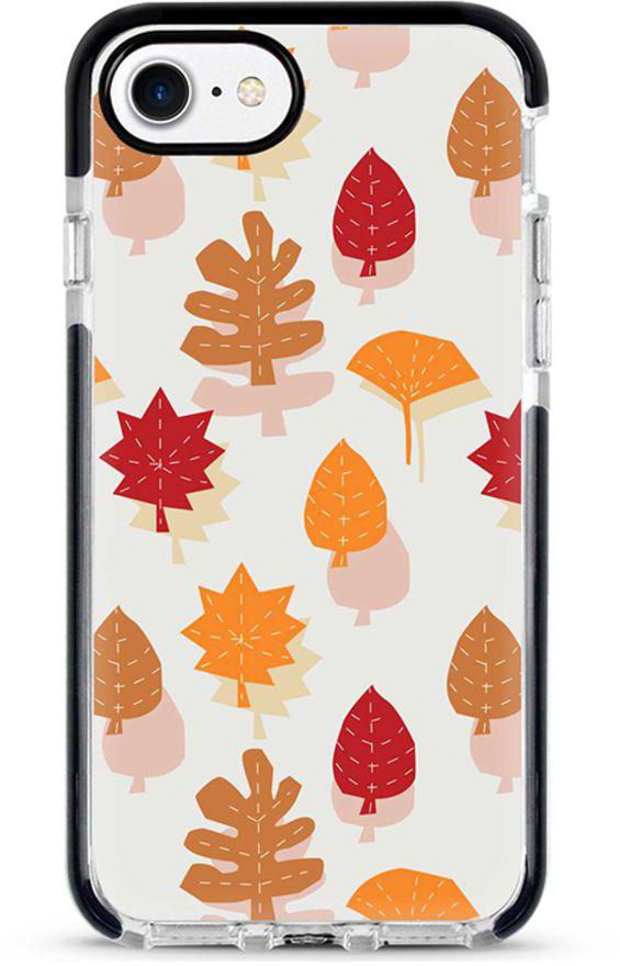Protective Case Cover For Apple iPhone 8 Autumn Scribble Full Print