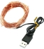 USB Copper String LED Decorative Lamp Yellow 8 x 2 x 8cm