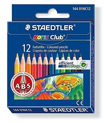 Staedtler 144 Noris Club Colour Pencils - Small, Assorted (Set of 12)