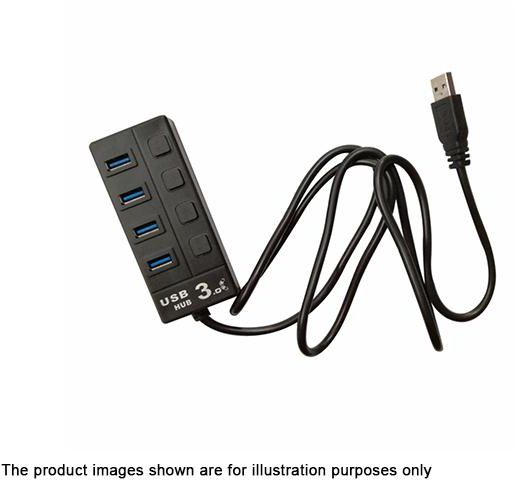 Ipohonline 4 PORT 3.0 USB HUB (Black)