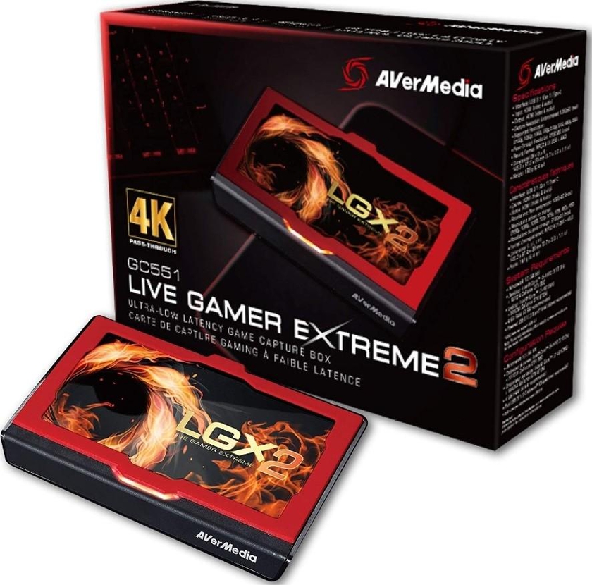 AVerMedia GC551 Live Gamer EXTREME 2 External Capture Card, 4k, 1080p60 | 61GC5510A0AP
