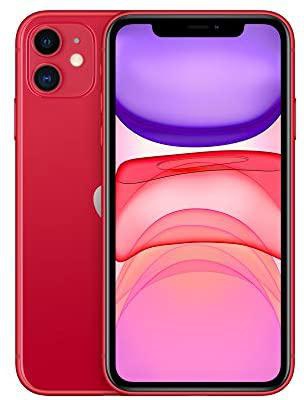 Apple iPhone 11 with Facetime - 128GB, 4G LTE, ( 2020- Slim Packing ) Red - International Version