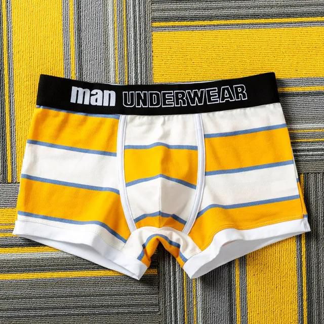 4pcs Best Selling Sports Boxer Shorts Men Underpants Striped Boxing  Men's Panties Cotton Mens Underwear Man Fashion Boxers For Men