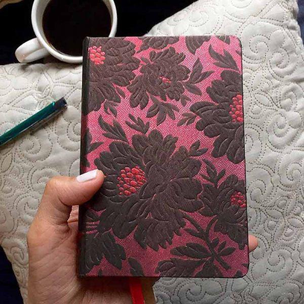 Black Dahlia Notebook - Lined - Mini Size