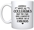 Veracco Chance Made Us Colleagues But The Fun And Laughter Made Us Friends Ceramic Coffee Mug FunnyGift For Someone Who Loves Drinking Bachelor Party Favors (White, Ceramic)