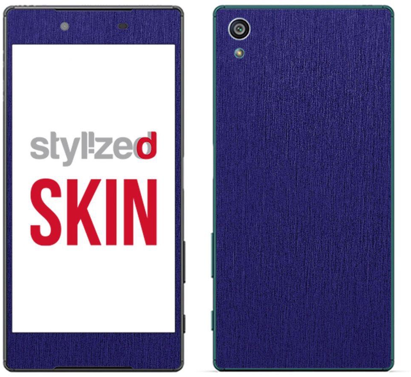 Stylizedd Vinyl Skin Decal Body Wrap For Sony Z5 - Brushed Steel Blue