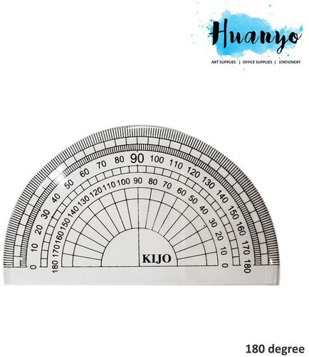Huanyo Protractor Ruler 180 Degree For Math Geometry