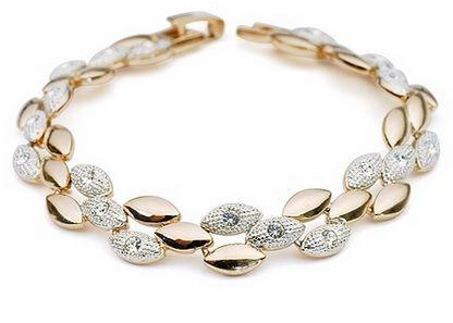 18K Gold Plated Zircon Crystal Bracelet [MM140]