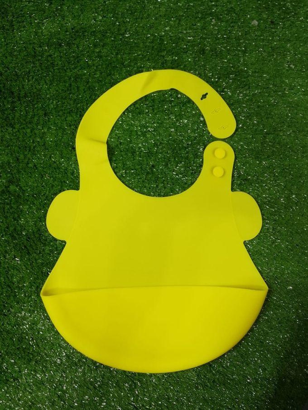 Adjustable Silicone Baby Bib Waterproof Children's Saliva Pad