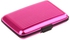 Pink Waterproof Business ID Credit Card Wallet Holder Aluminum Metal Pocket Case Box