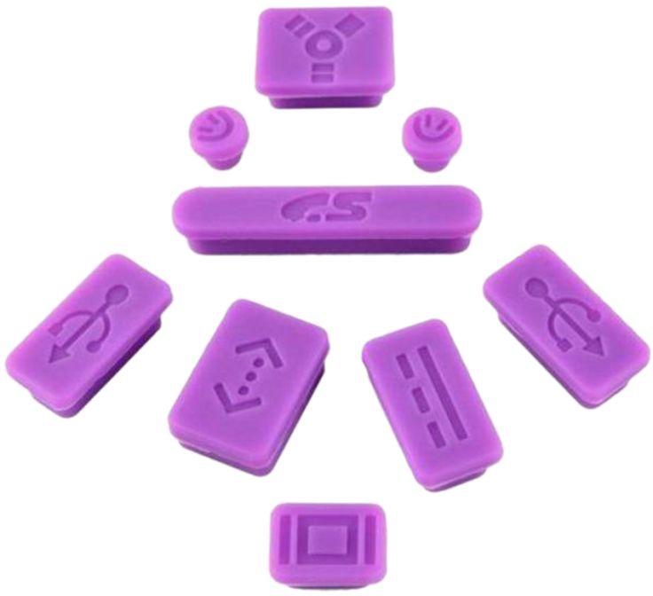 9-Piece Plug Kit For Macbook Pro 13/15/17 and Air 13 -Inch Purple