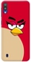 Matte Finish Slim Snap Basic Case Cover For Samsung Galaxy M10 Girl Red - Angry Birds